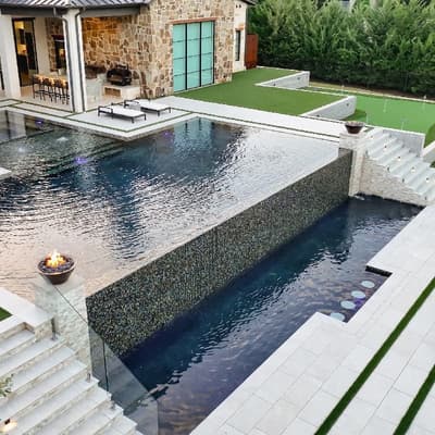 Custom pool build by Prestige Pool & Patio