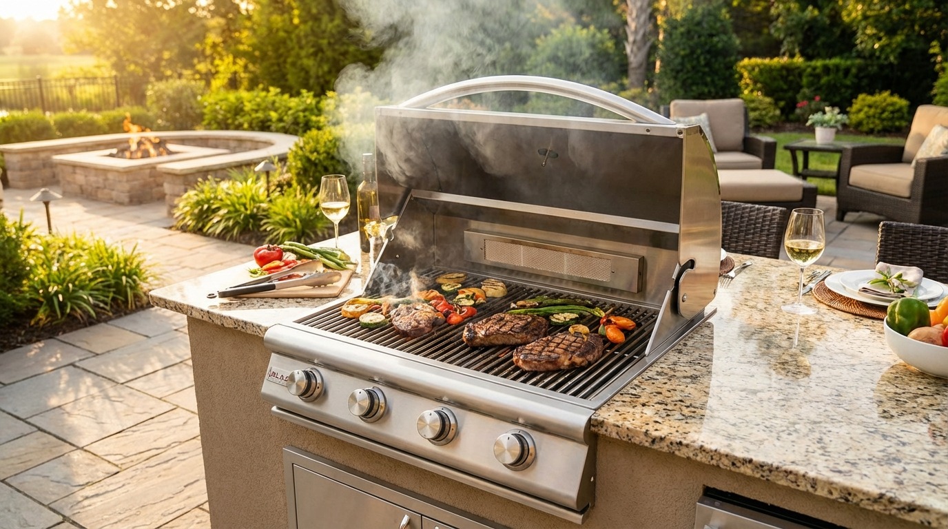 Blaze Grills outdoor kitchen installation