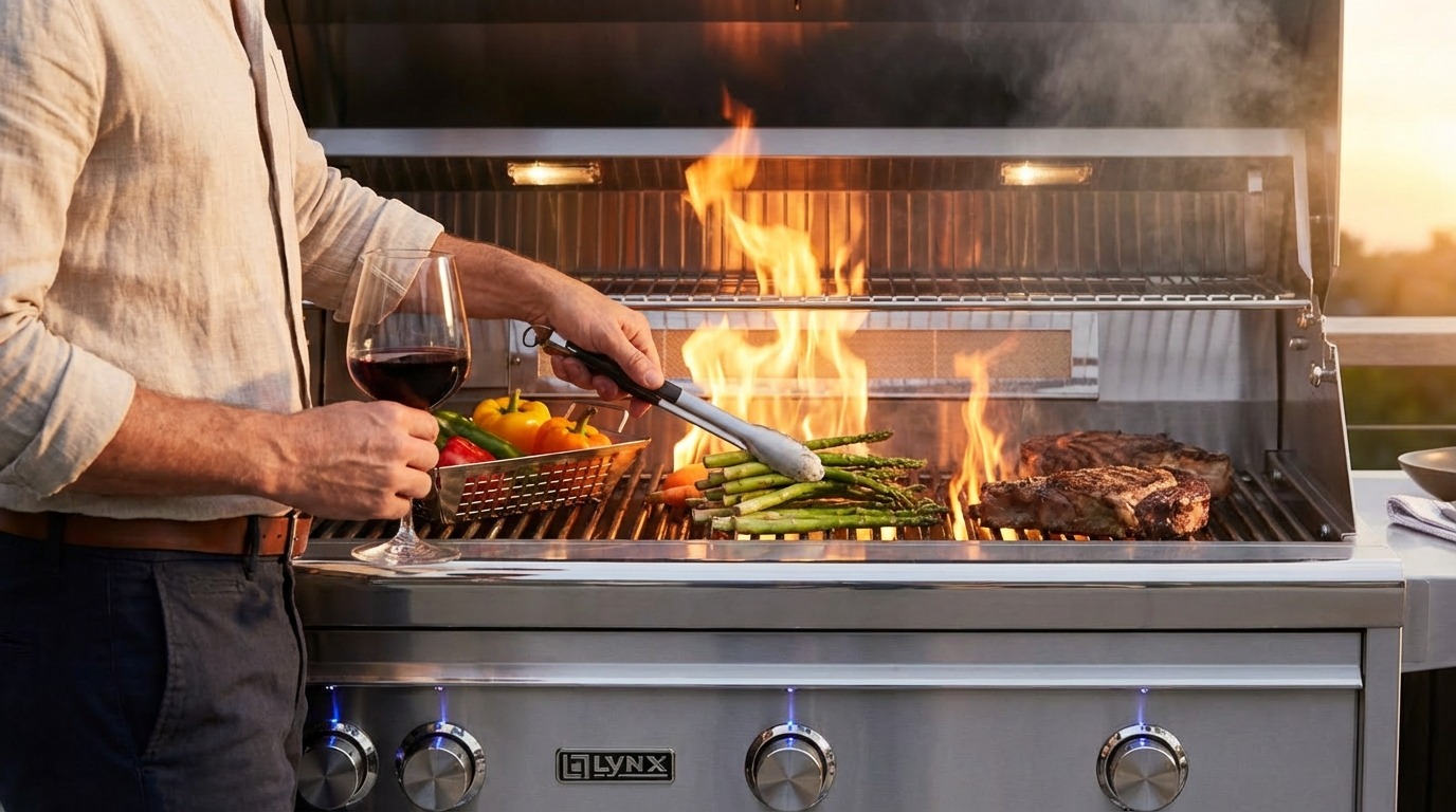 Lynx Professional Grills outdoor kitchen installation