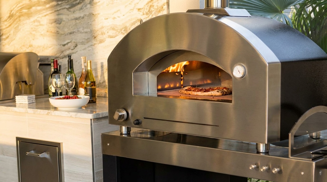 Alfa Ovens outdoor kitchen installation