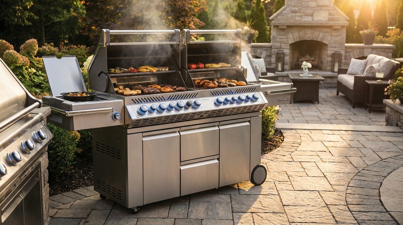 Napoleon outdoor kitchen installation
