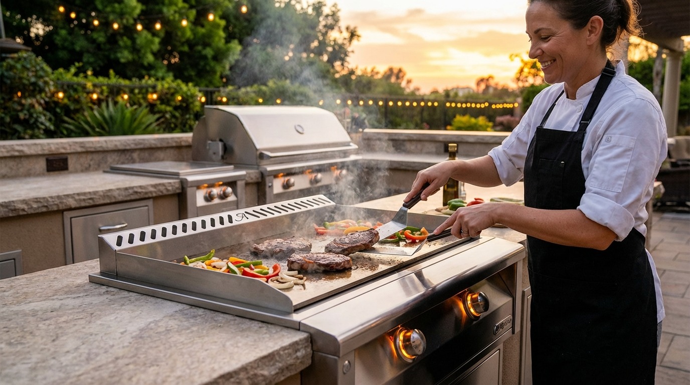Alfresco outdoor kitchen installation