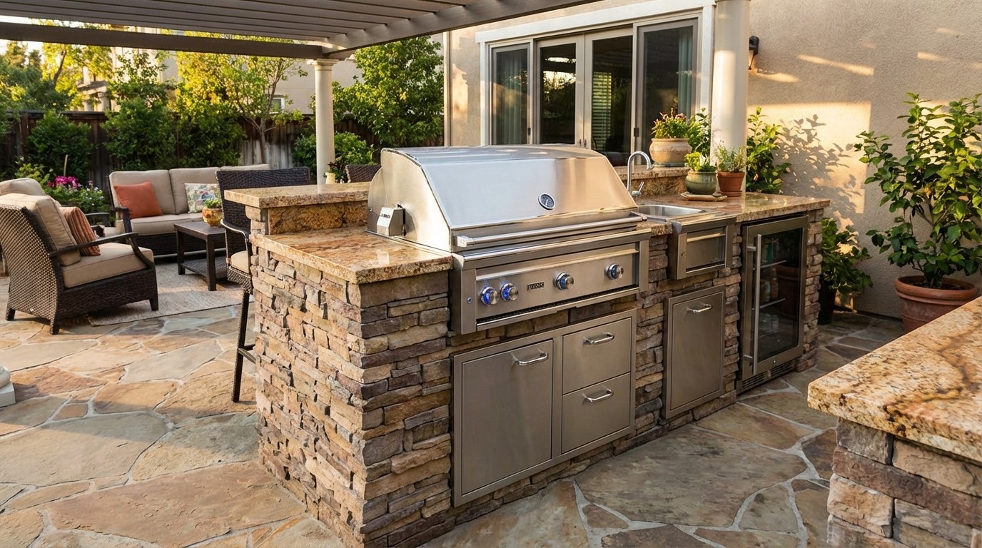 Lynx Professional Grills outdoor kitchen installation