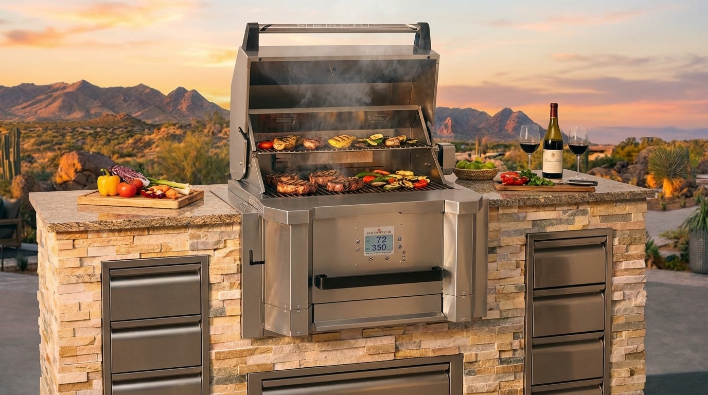 Memphis Grills outdoor kitchen installation