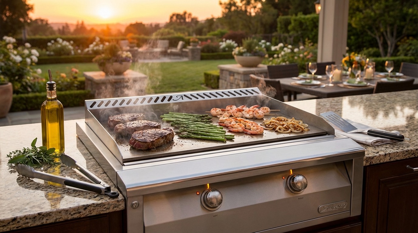 Alfresco outdoor kitchen installation