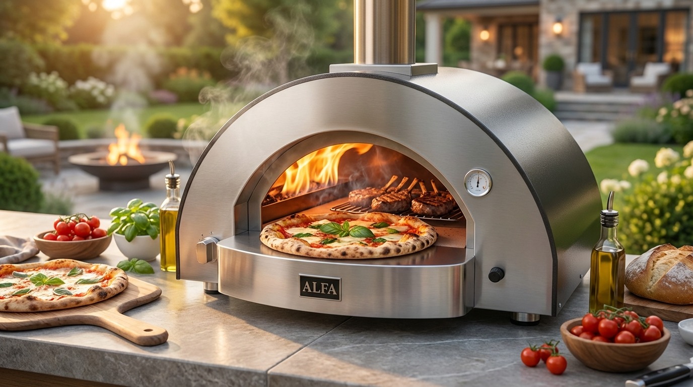 Alfa Ovens outdoor kitchen installation