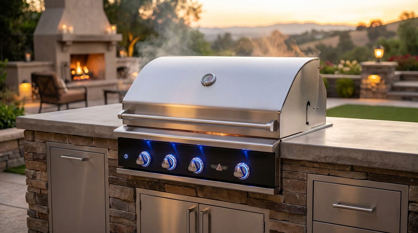 Delta Heat outdoor kitchen installation