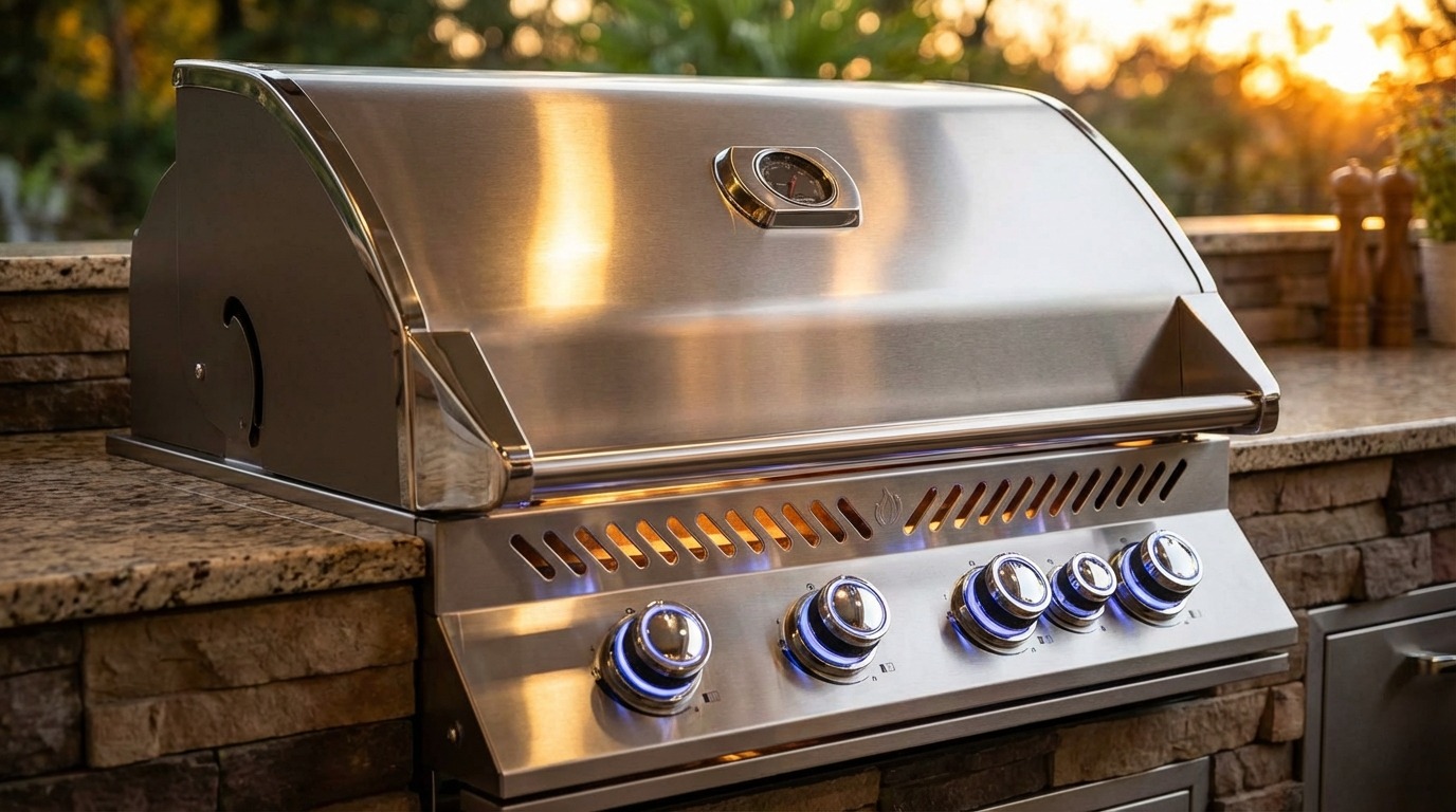 Napoleon outdoor kitchen installation
