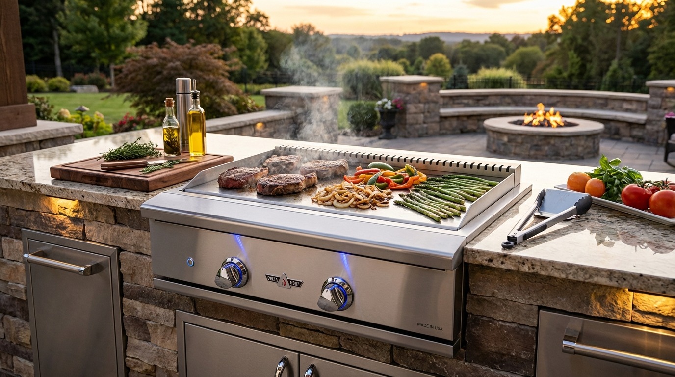 Delta Heat outdoor kitchen installation