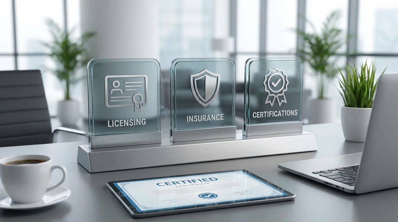 Licensing, insurance, and certifications — essential qualifications to verify when choosing a pool builder