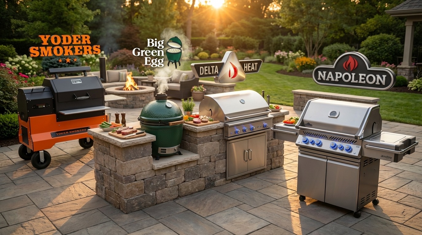 Yoder Smokers, Big Green Egg, Delta Heat, Napoleon and more — available at The Grill Store by Prestige