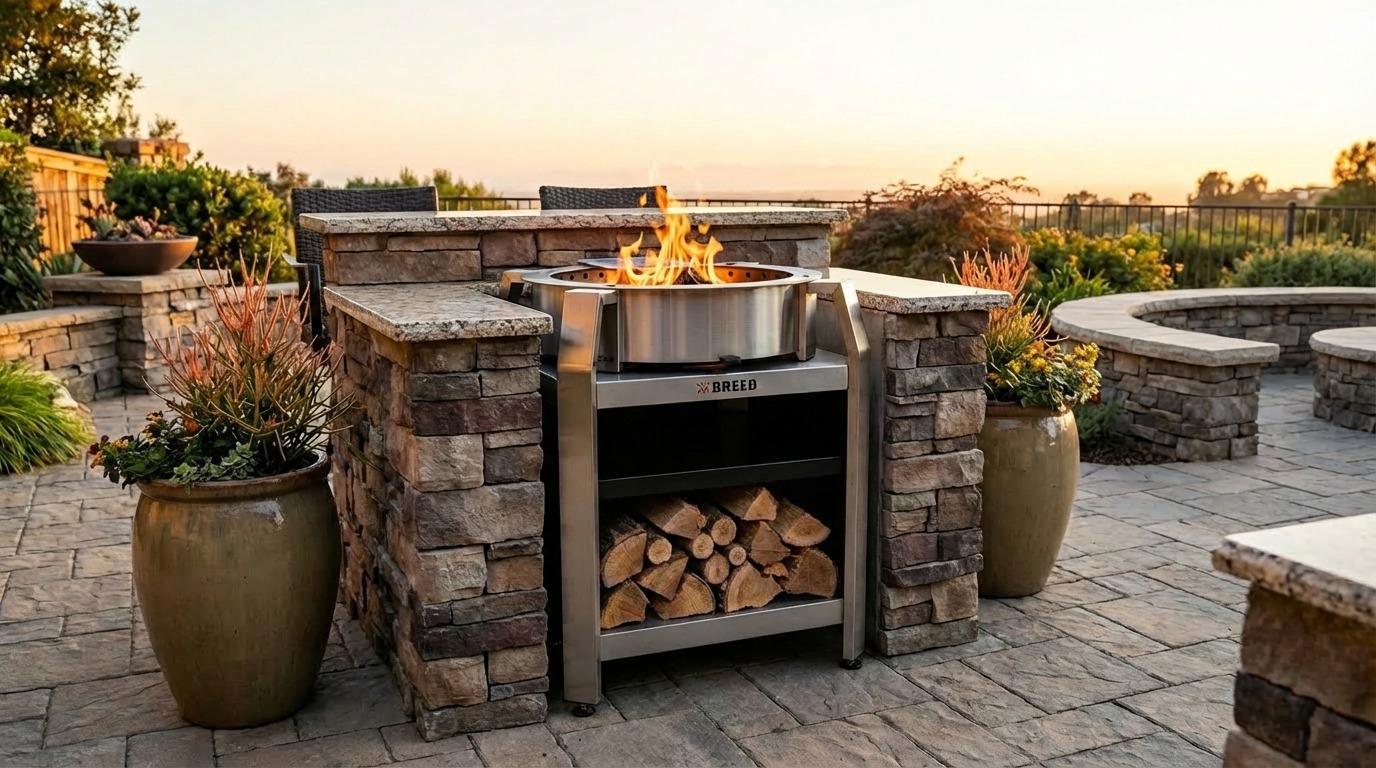 Breeo outdoor kitchen installation