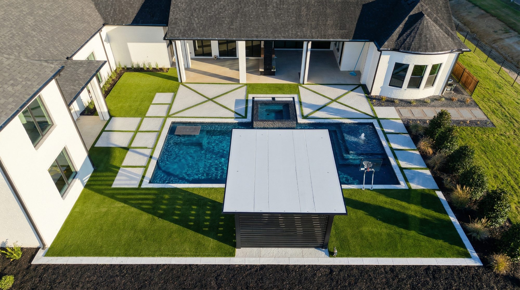 Rain Wall Modern Pool — Celina, TX — photo 5