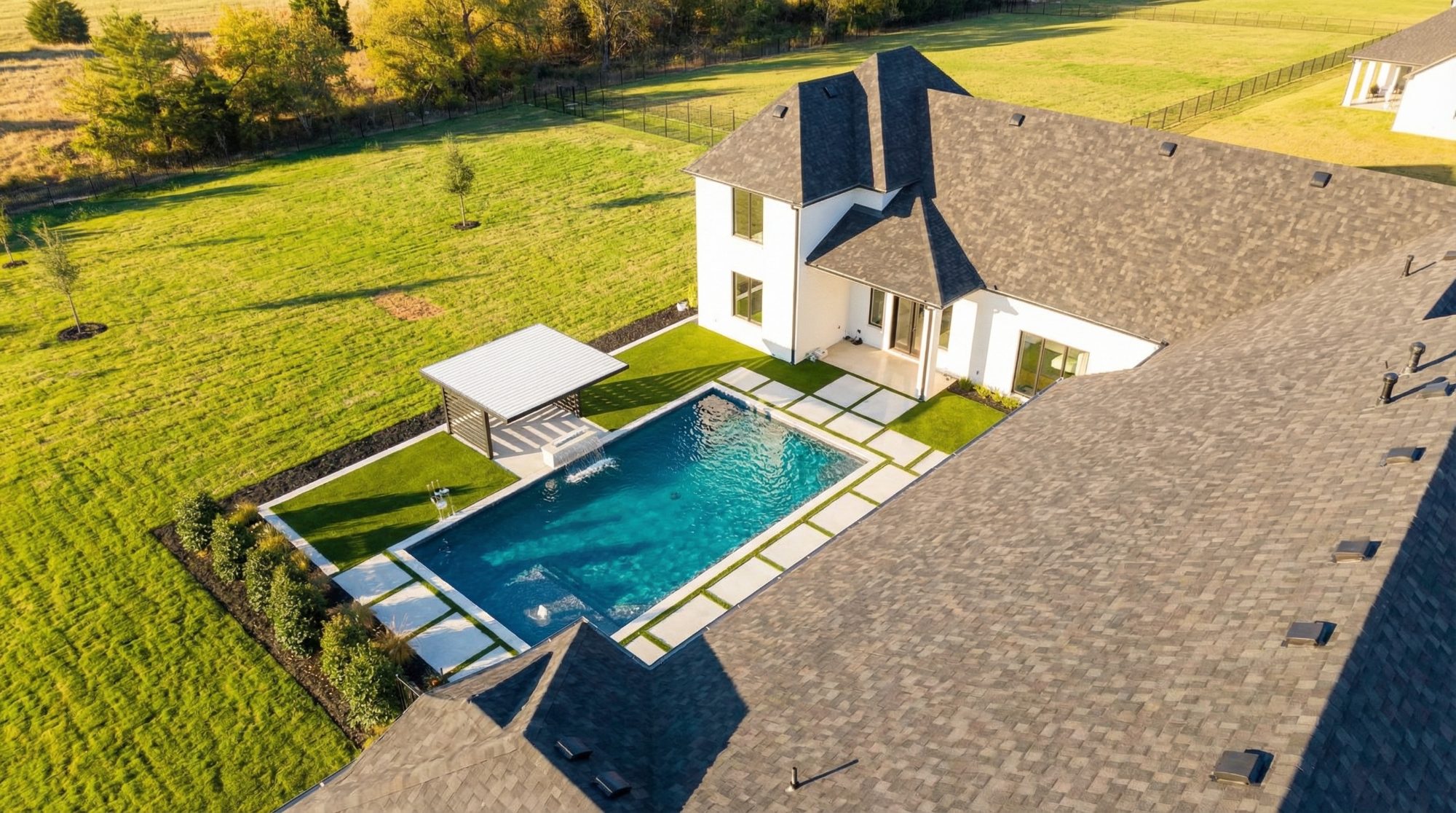 Rain Wall Modern Pool — Celina, TX — photo 7