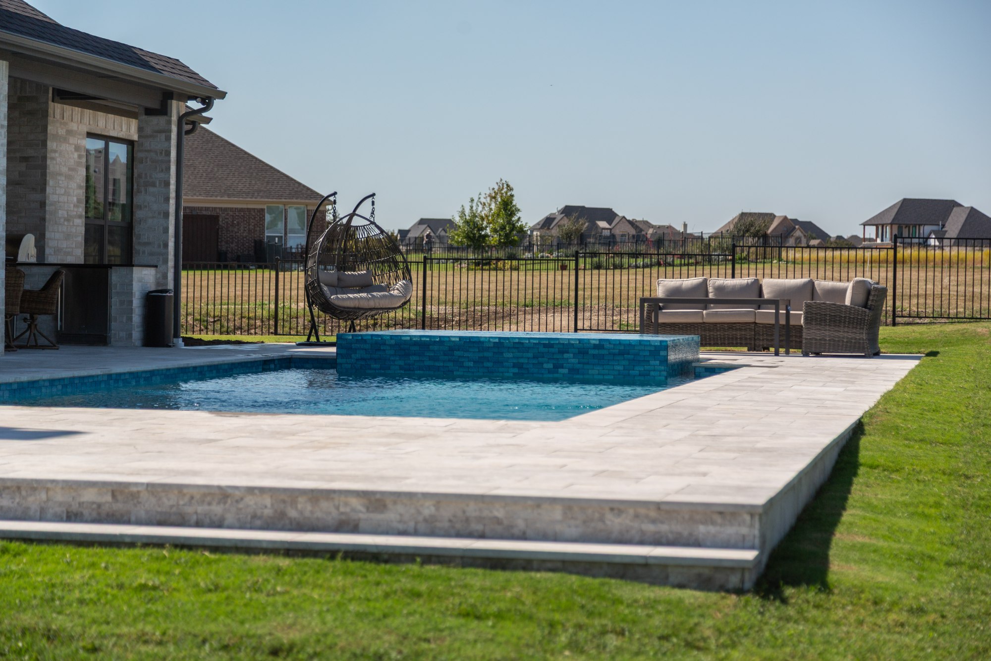 Custom pool project in Denton, TX by Prestige Pool & Patio