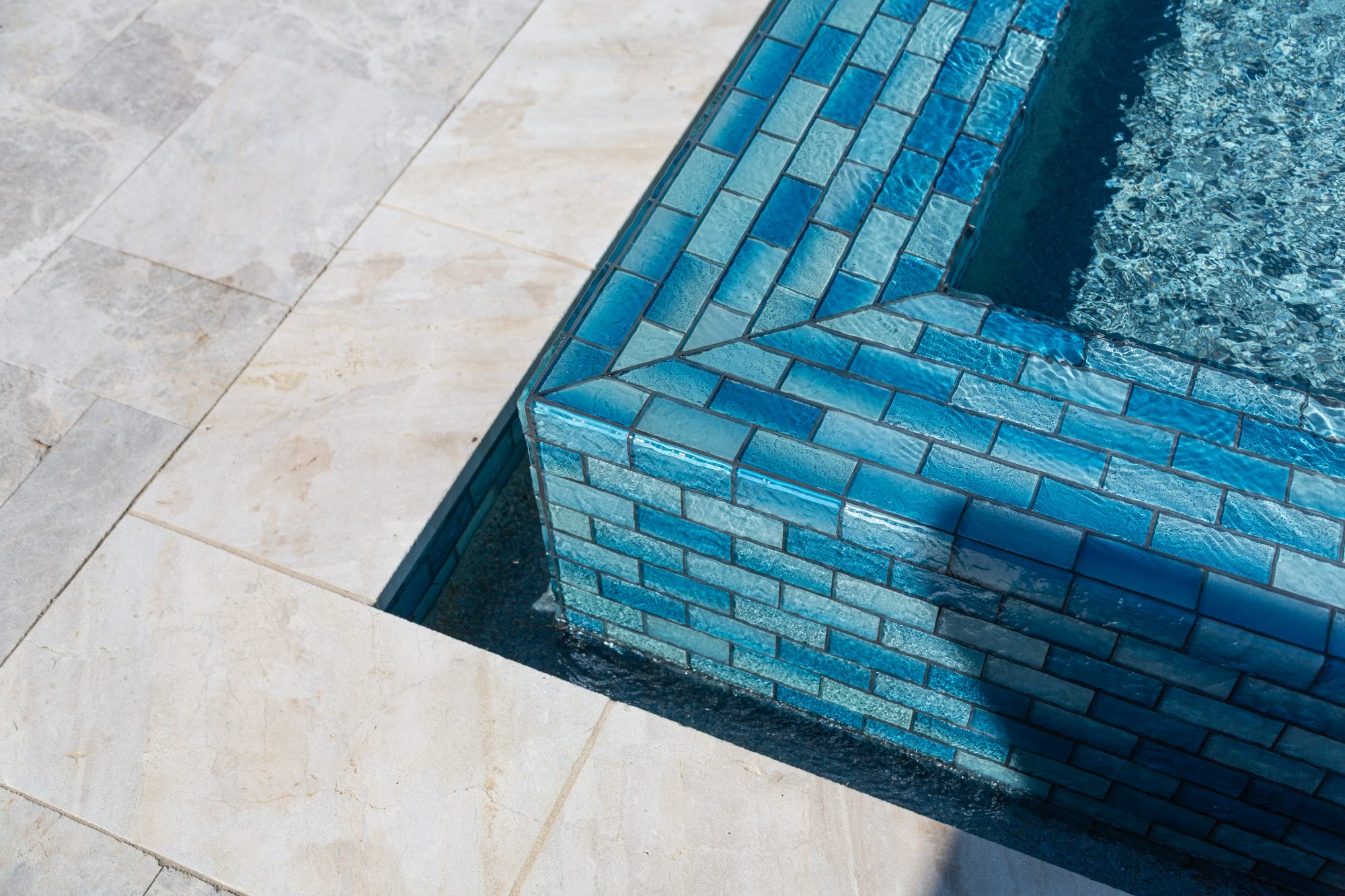 Geometric Pool with Raised Spa & Outdoor Kitchen — Celina, TX — photo 14