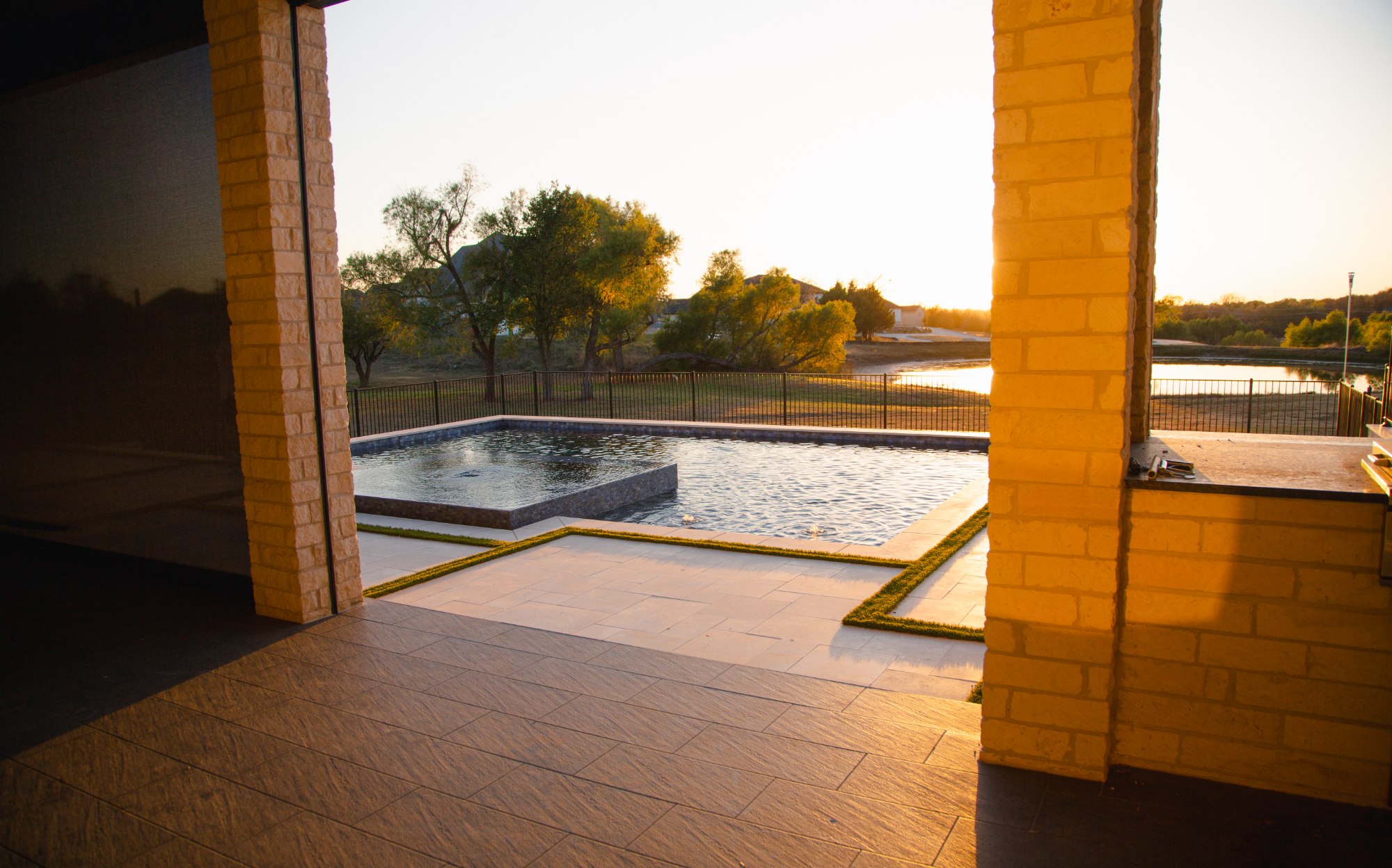 Modern Pool by the Lake — Celina, TX — photo 9