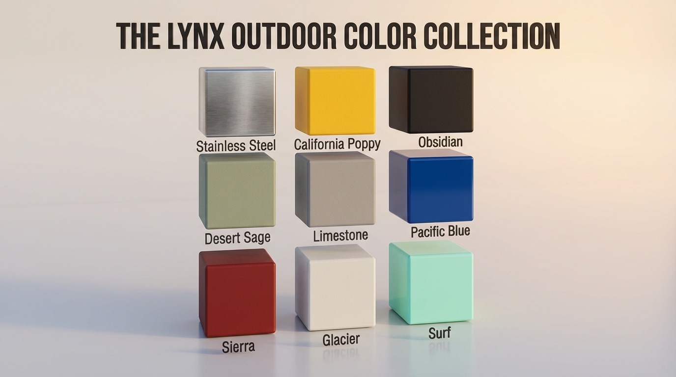 Lynx Professional Grills Outdoor Color Collection — 9 custom color options