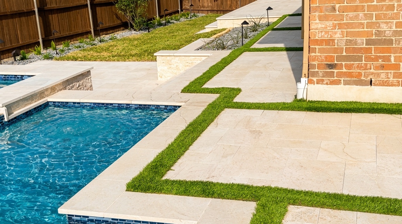 Modern Deck Pool & Spa Combo — Frisco, TX — photo 6
