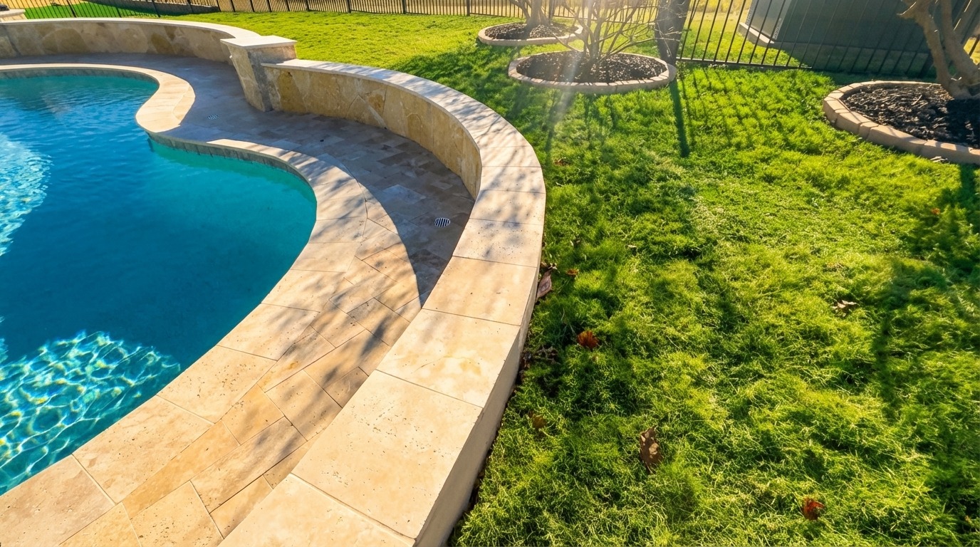 Freeform Pool with Arbor & Pergola — Gunter, TX — photo 7