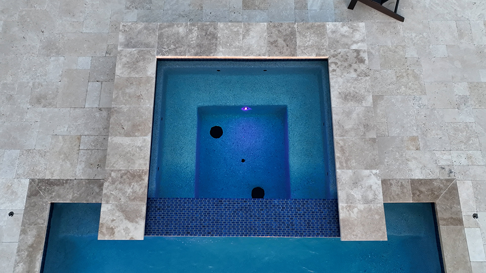 Geometric Pool with Spa & Putting Green — Gunter, TX — photo 13