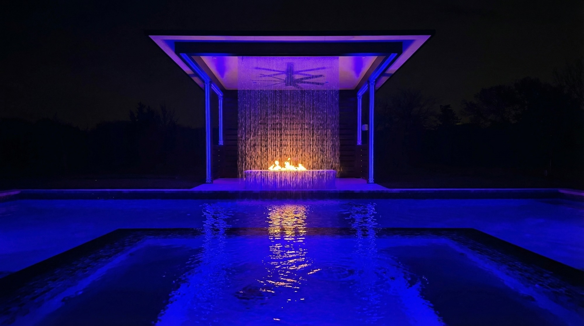 Rain Wall Modern Pool — Celina, TX — photo 9