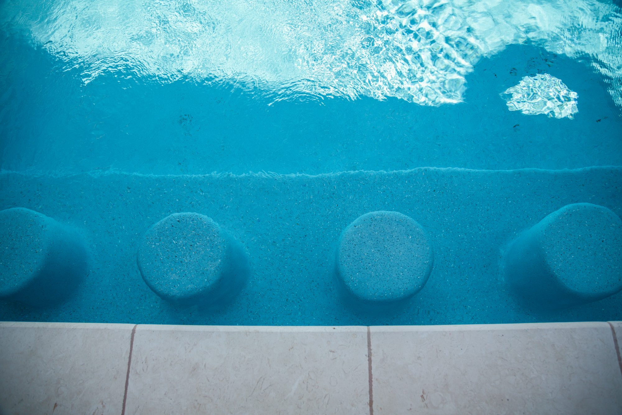 Modern Pool with Luxury Loungers & Outdoor Living — Prosper, TX — photo 18