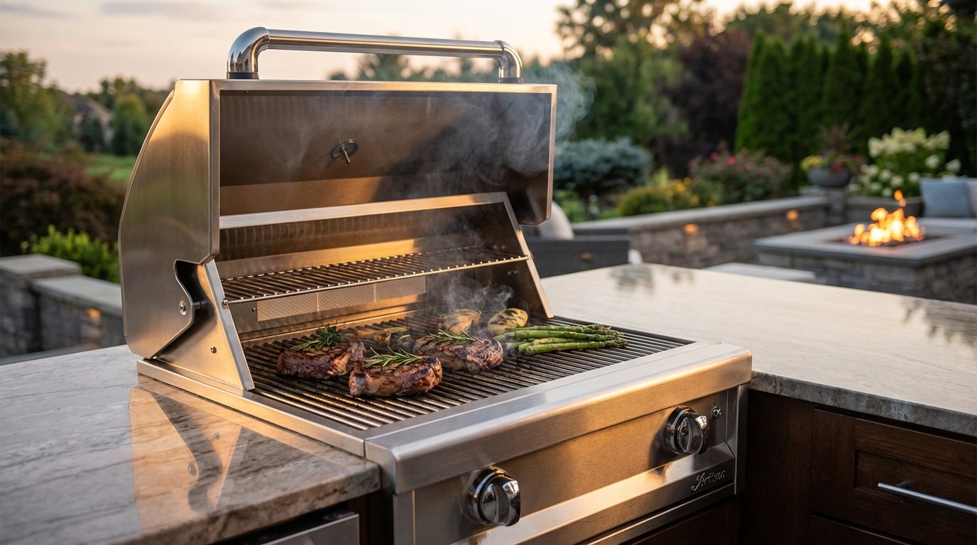 Artisan Professional Grills outdoor kitchen installation