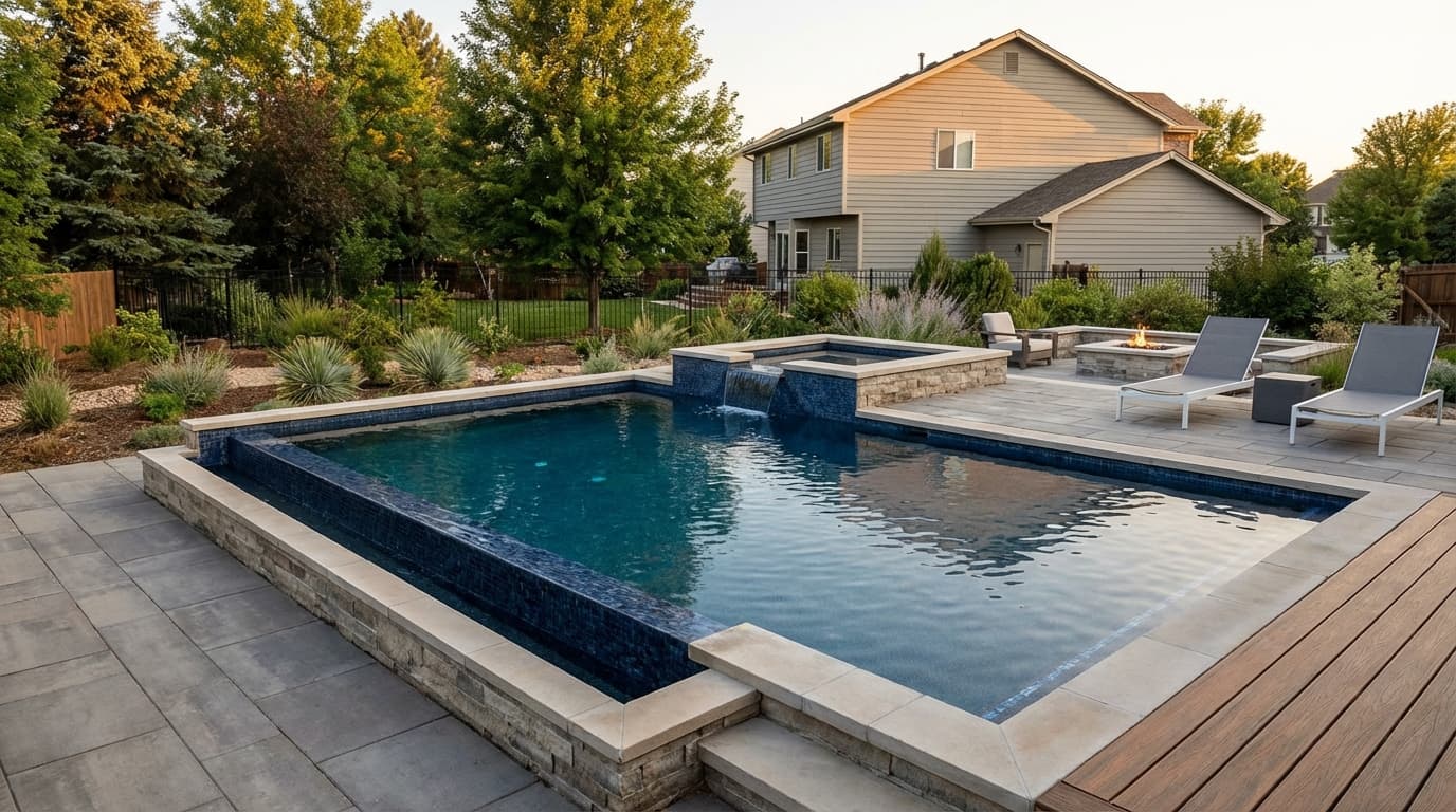 Custom pool project in Fairview, TX by Prestige Pool & Patio