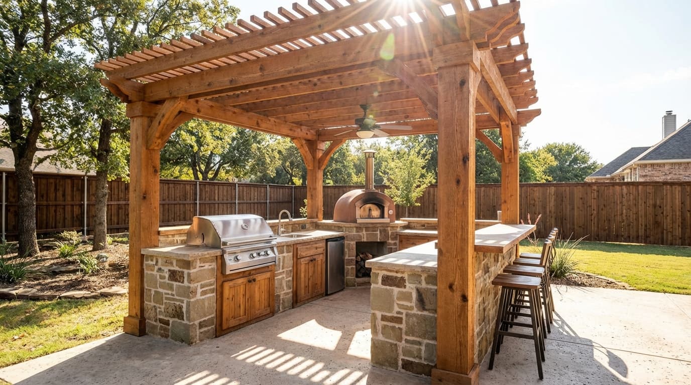 Custom pool project in Carrollton, TX by Prestige Pool & Patio