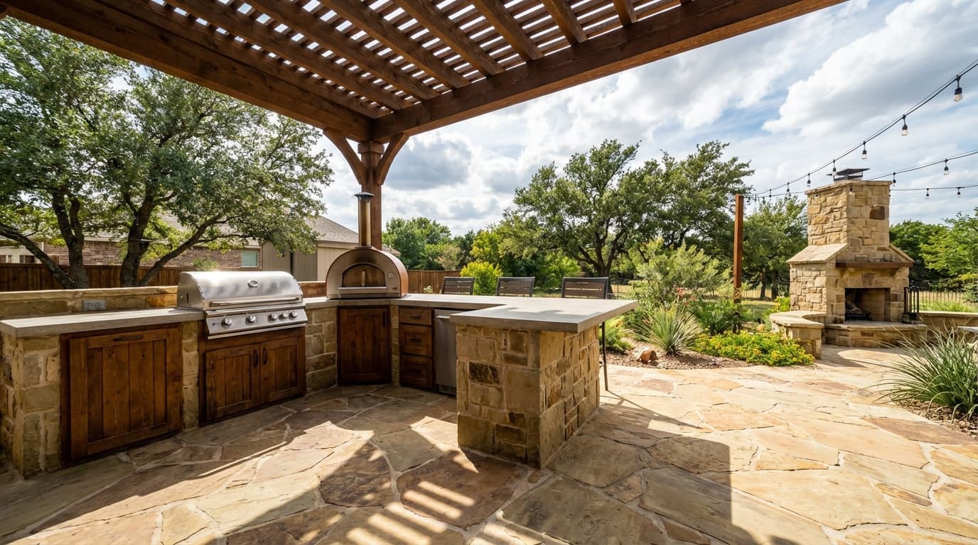 Custom pool project in Prosper, TX by Prestige Pool & Patio
