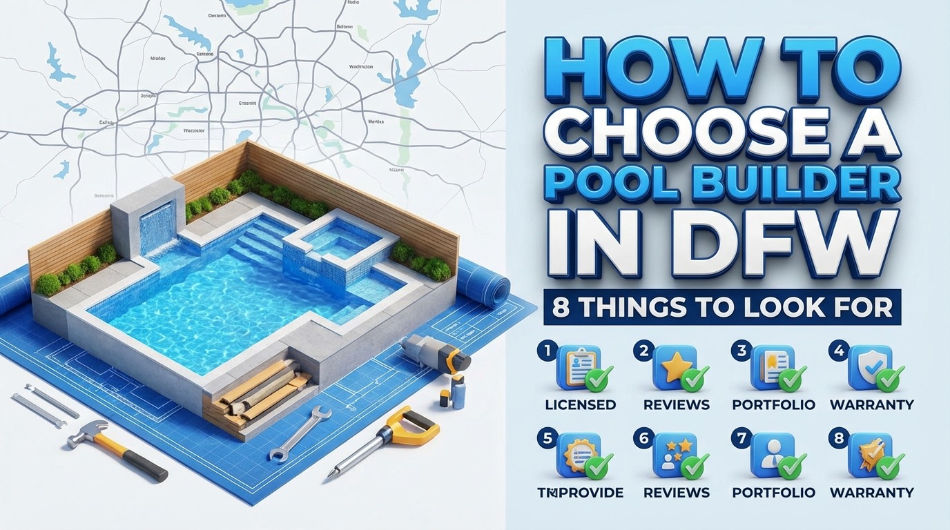How to Choose a Pool Builder in DFW: 8 Things to Look For