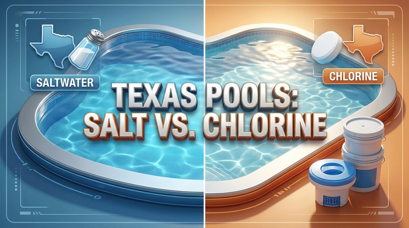 Saltwater vs. Chlorine Pools: Which Is Right for Your Texas Backyard?