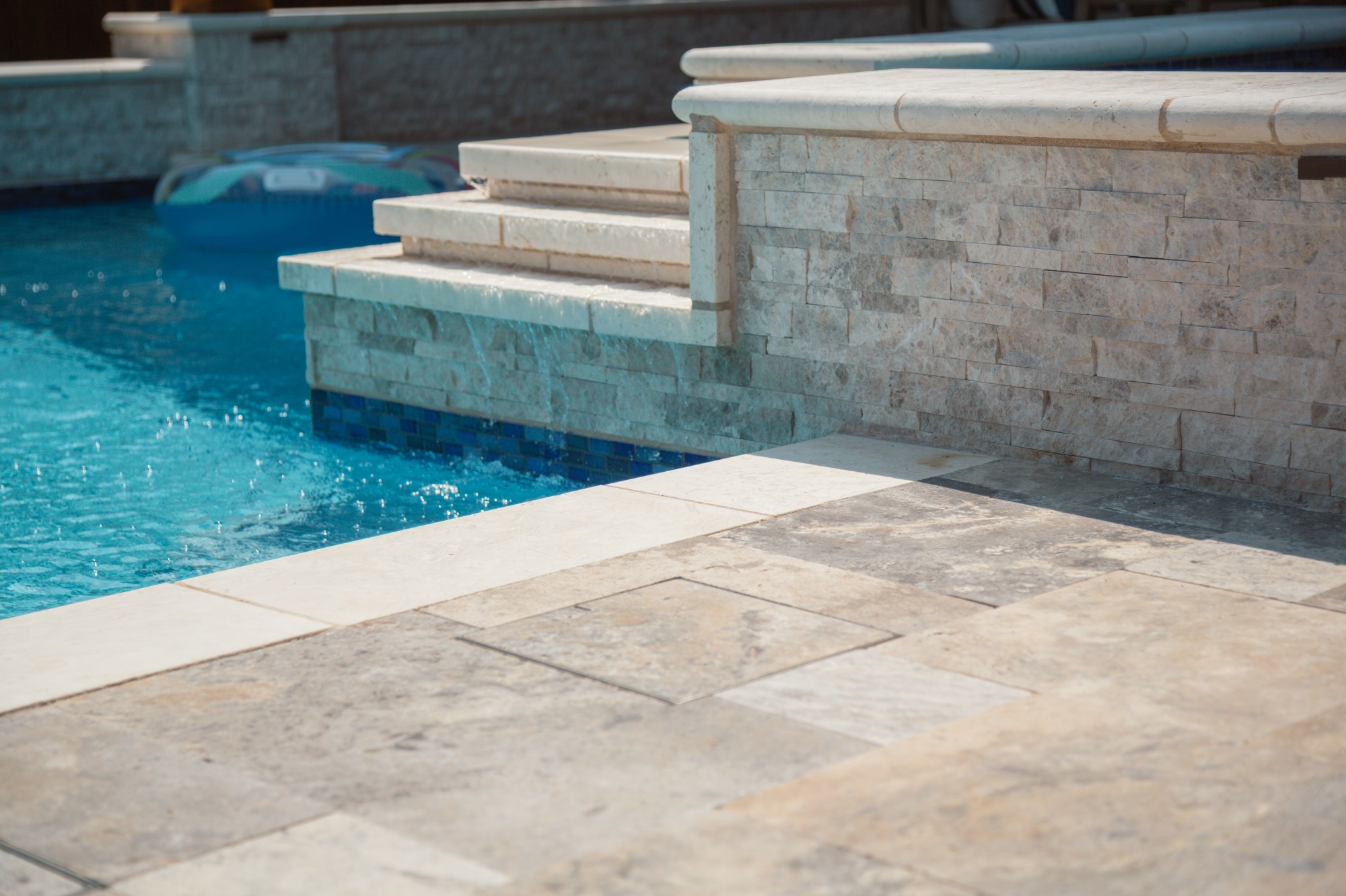 Modern Pool with Luxury Loungers & Outdoor Living — Prosper, TX — photo 27