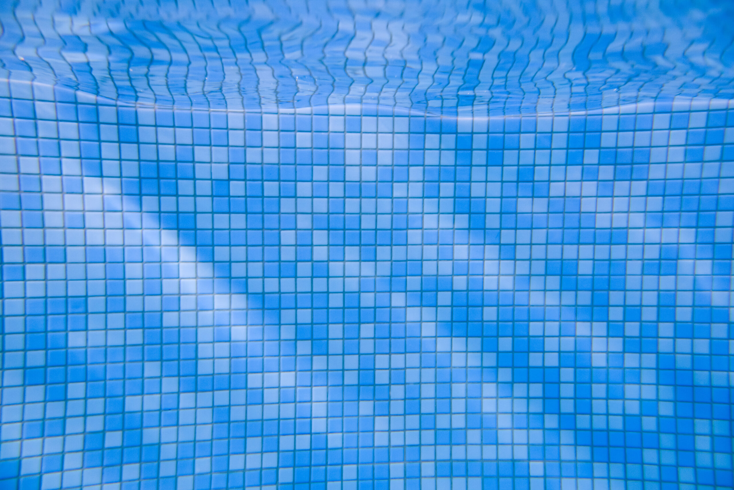 Mosaic of the underwater pool