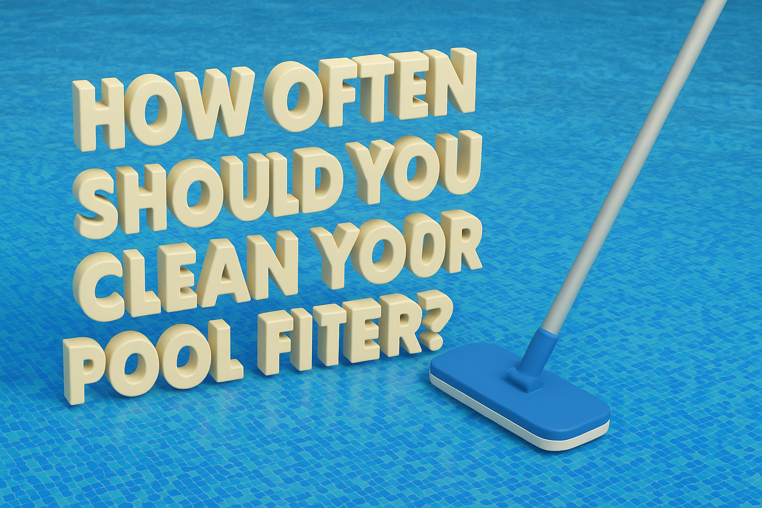 Pool filter cleaning